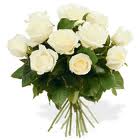 Bouquet de roses blanches
